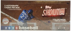 2020 Topps Stadium Club MLB Baseball Hobby Box